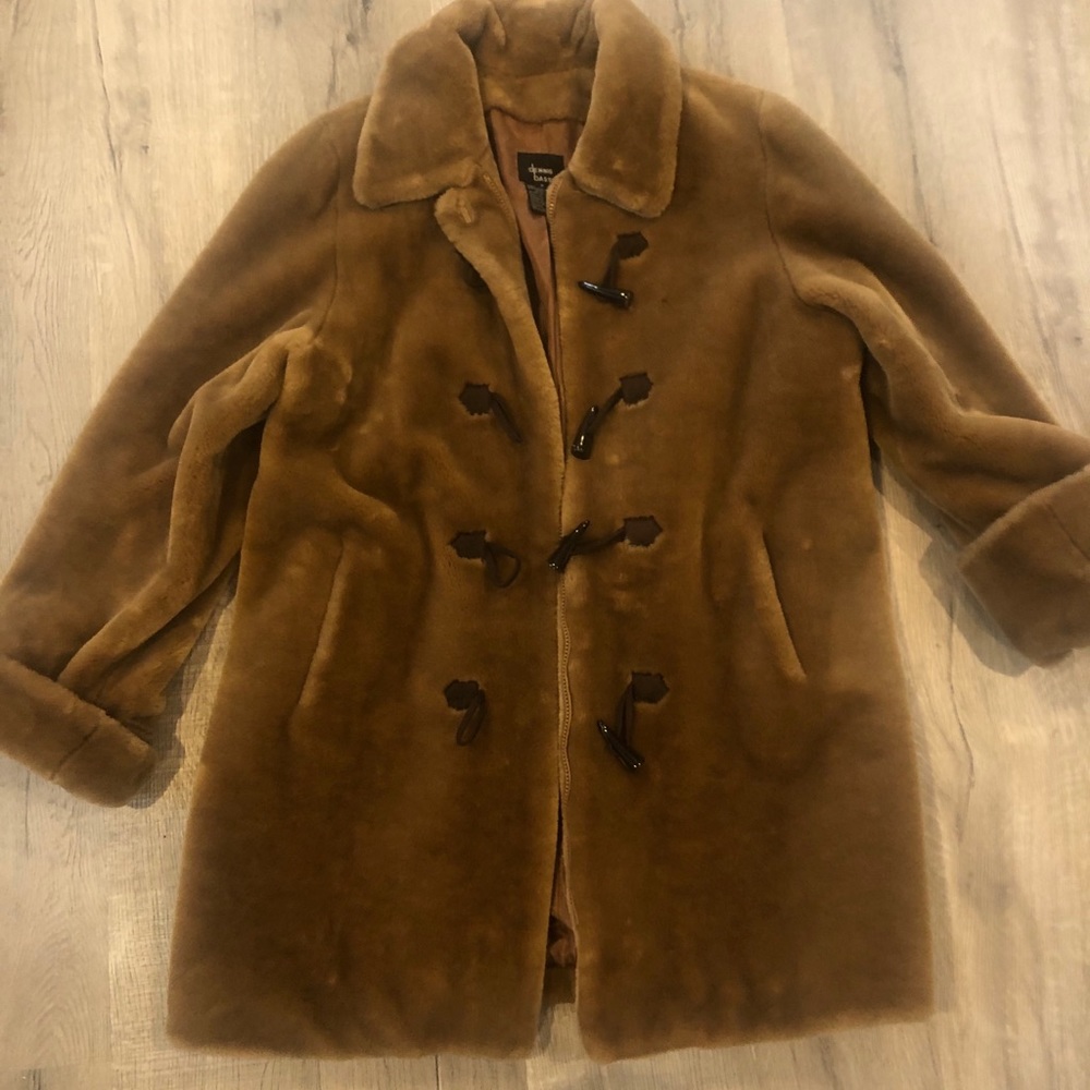 Giant brown fluffy coat